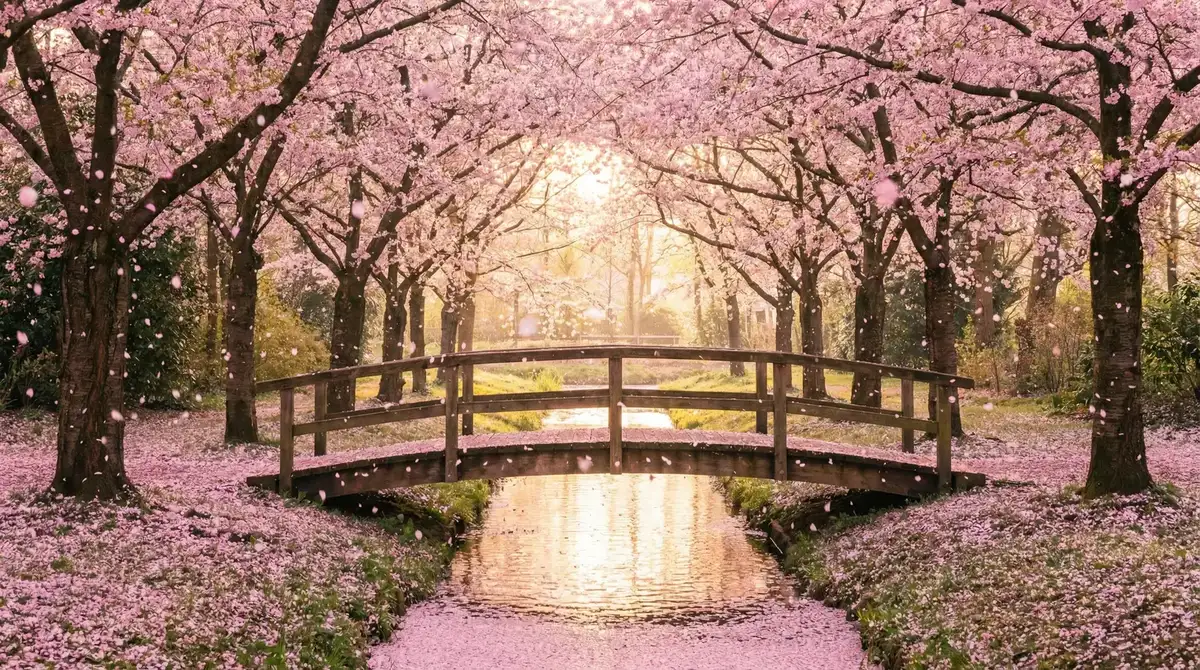 樱花桥畔 - 家常菜电视剧全集在线观看 唯美风景